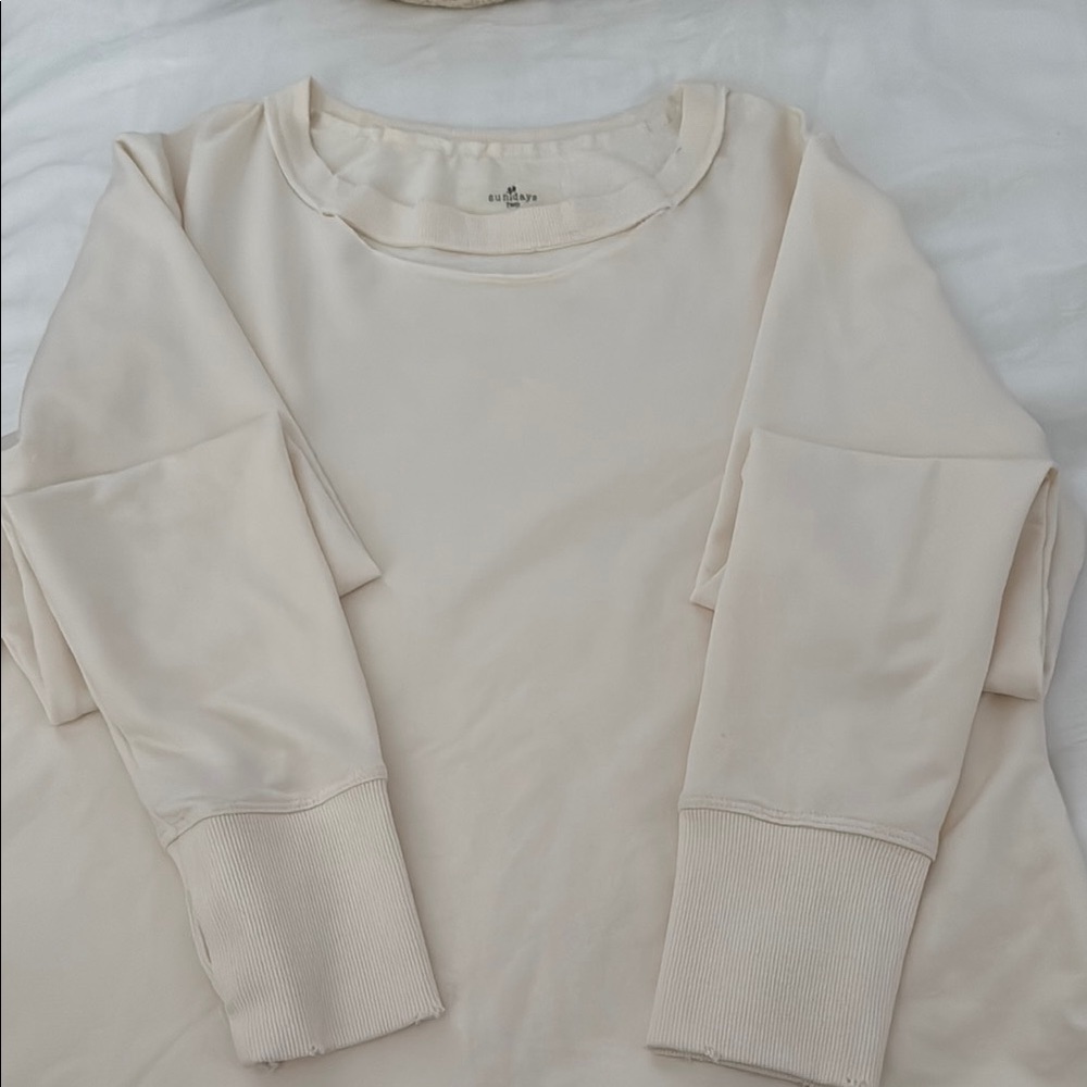 Sundays Ivory Long Sleeve Top